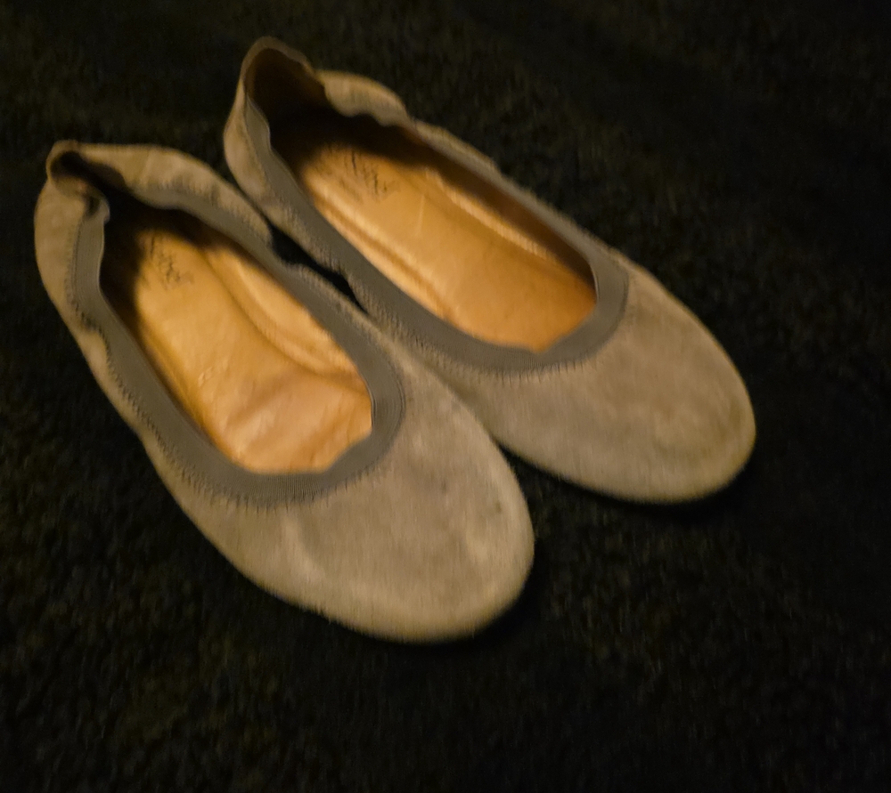 Josef Seibel Suede Ballet Flats in Gray